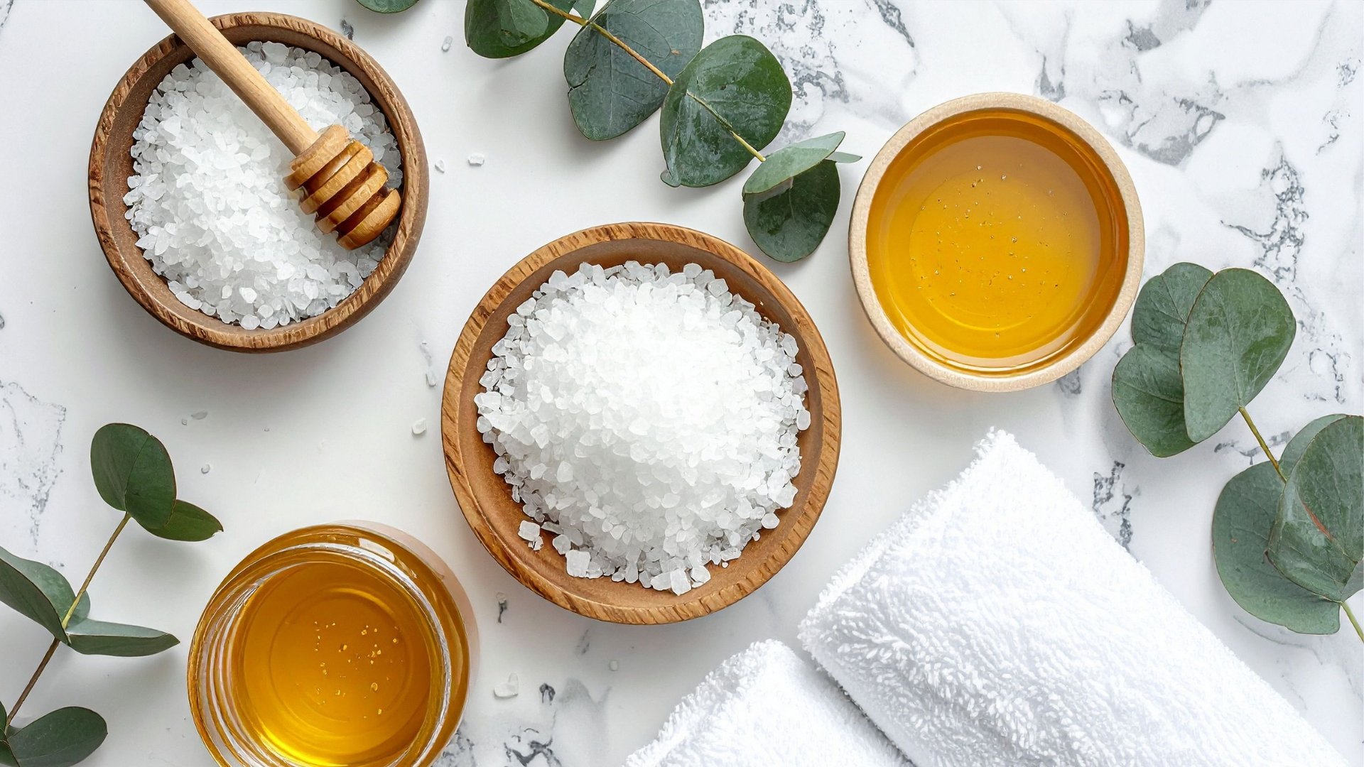 Natural botanical ingredients including mineral salts and eucalyptus